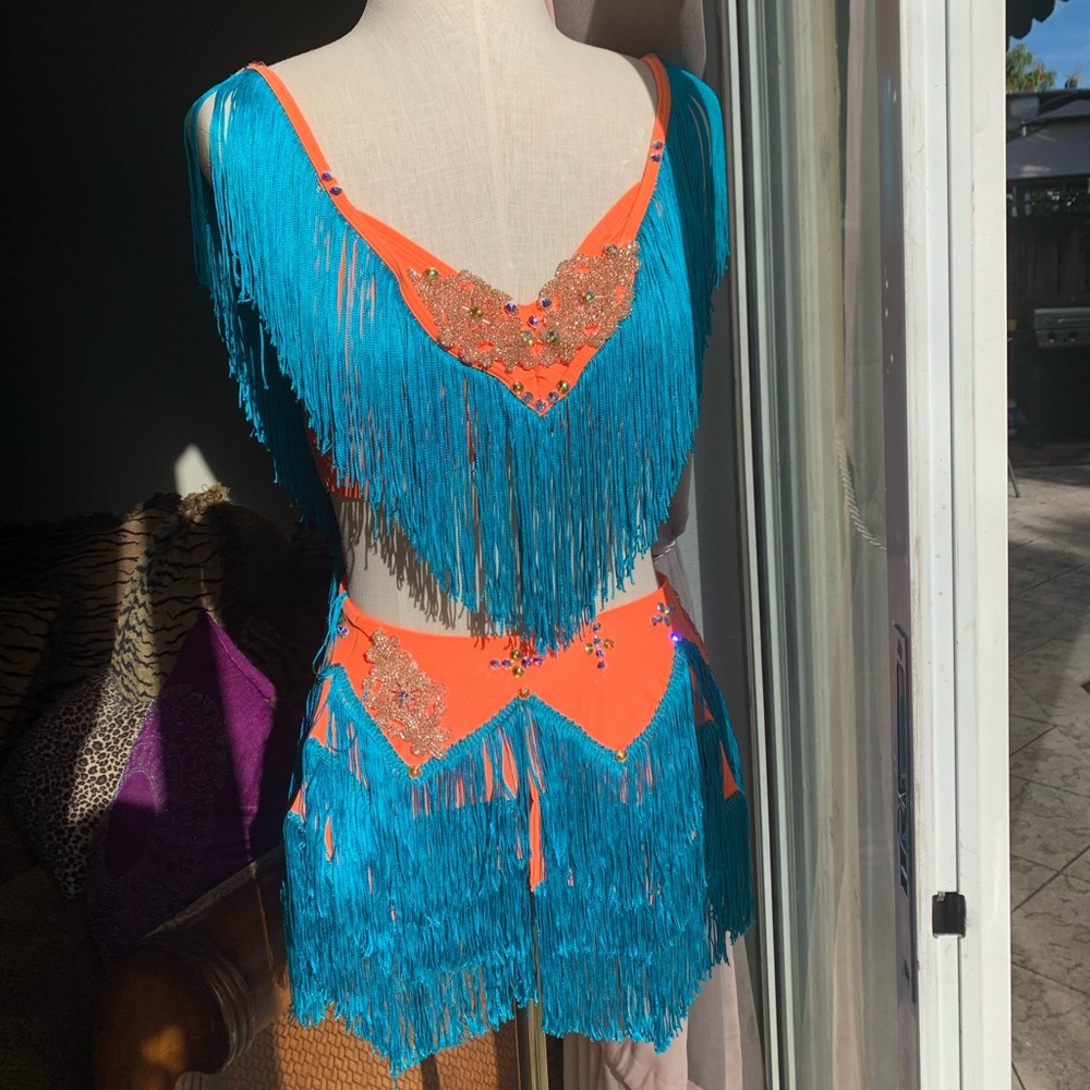 Neon Bedazzled Dance Costume